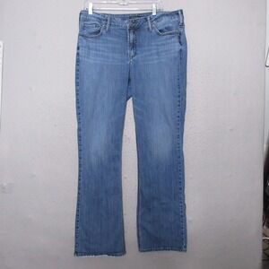 Silver Jeans Jeans Plus 16 Avery Slim Boot Western Fray Hem Medium Wash Bootcut